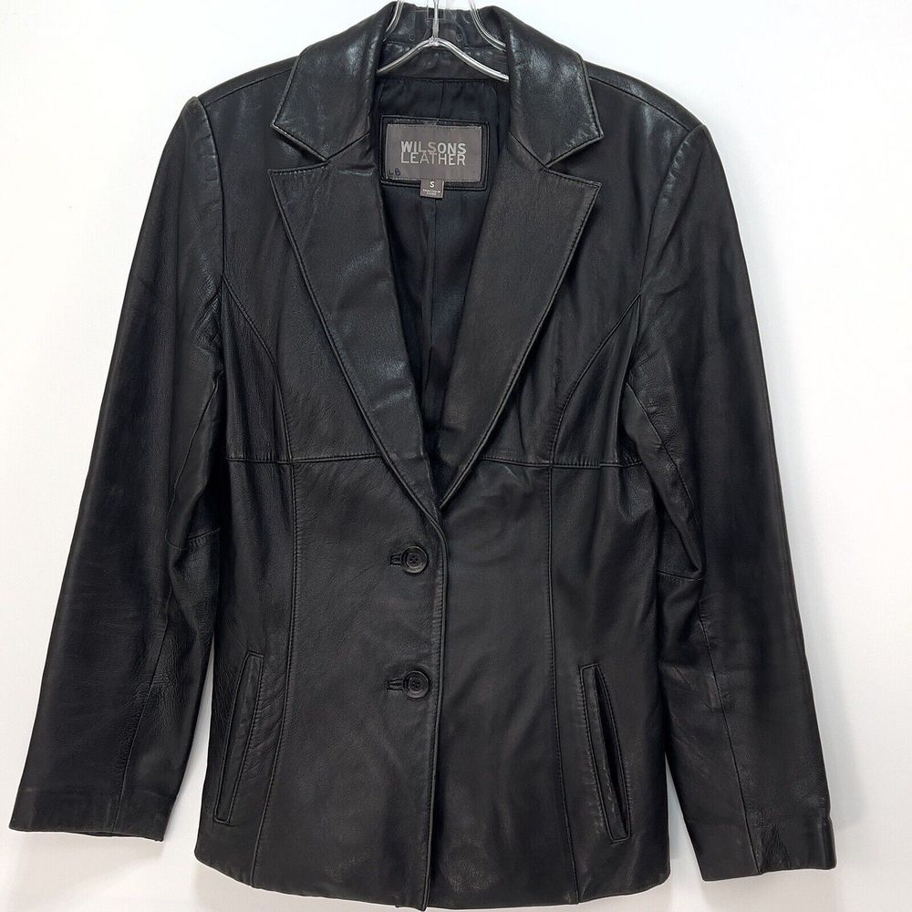 Wilson's Women's Leather Blazer Black Small